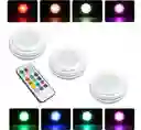 Kit De Lámparas Led Rgb Lqk324 Con Control Remoto – 3 Unidades
