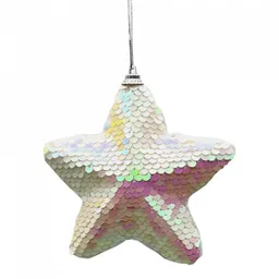 Adorno Arbol Expressions Estrellas 11.5 Cm Blanco 6 Ud Plastico