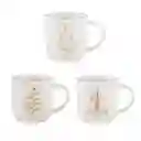 Mug Taza Expressions Dorado 340 Ml Porcelana