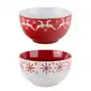 Bowl Tazon Expressions 13.5 Cm Rojo Ceramica