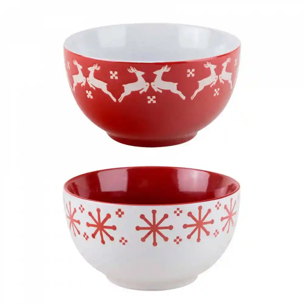 Bowl Tazon Expressions 13.5 Cm Rojo Ceramica