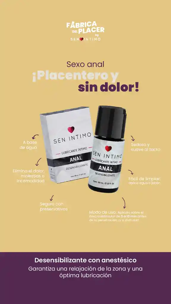 Desensibilizante Anal X 30 Ml Sen Intimo