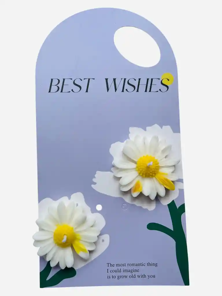 Vela De Margaritas Flores Amarillas - Amor Y Amistad			