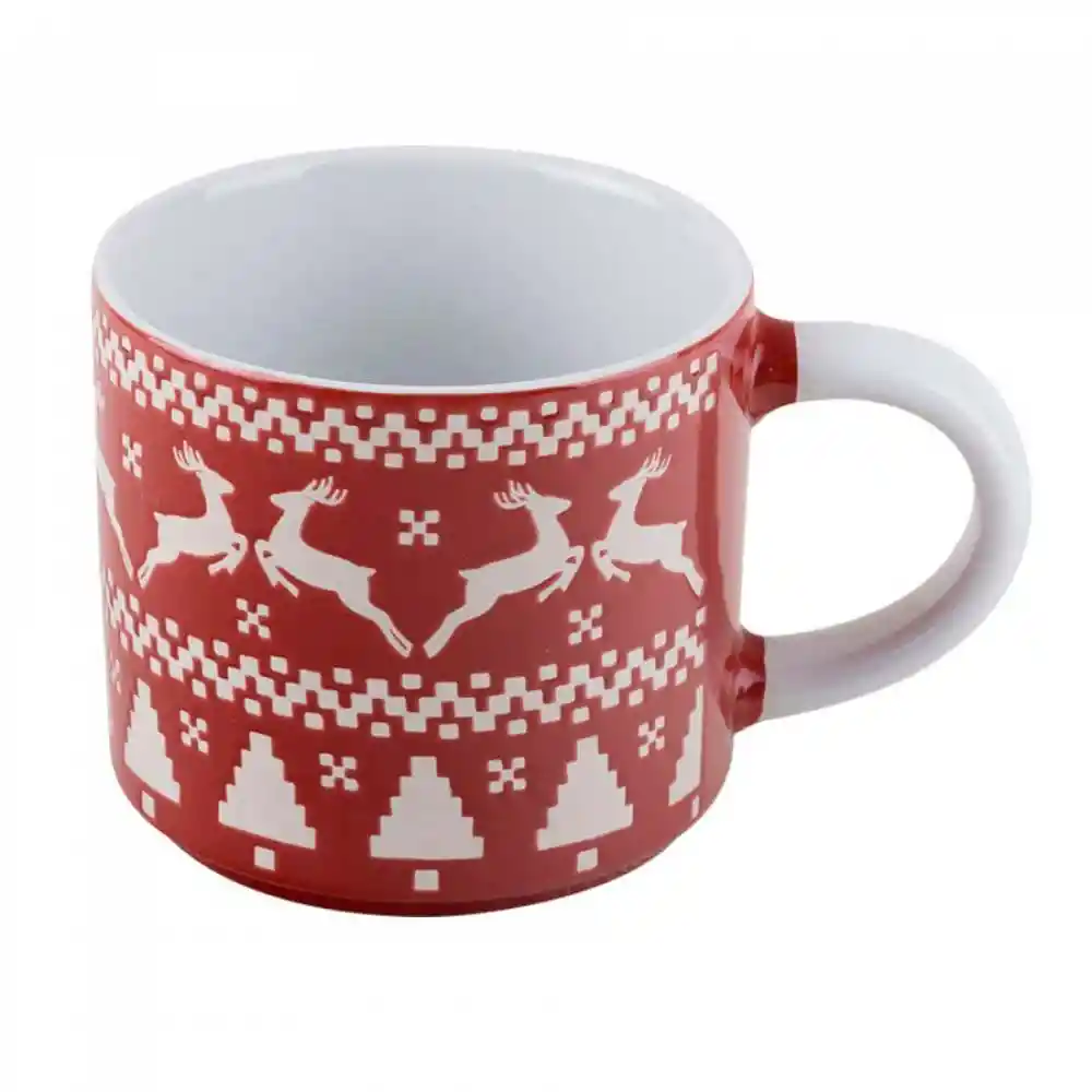 Mug Taza Expressions Rojo 410 Ml Ceramica