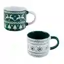 Mug Taza Expressions Verde 410 Ml Ceramica