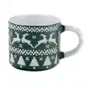 Mug Taza Expressions Verde 410 Ml Ceramica