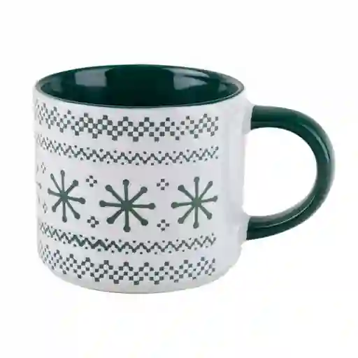 Mug Taza Expressions Verde 410 Ml Ceramica
