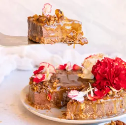 Chessecake De Chocolate Y Caramelo Salado Libre De Culpa