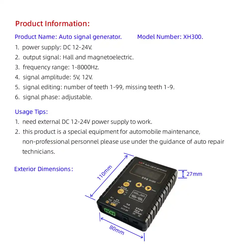 Generador De Señal Sensor Efecto Hall Ckp, Cmp, Cigueñal