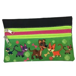 Cartuchera Económica Estampada De 2 Cierres - Huesos Y Estambre