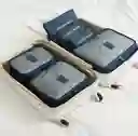 Kit Viajero X6 Unidades Organizador Color Azul Marino