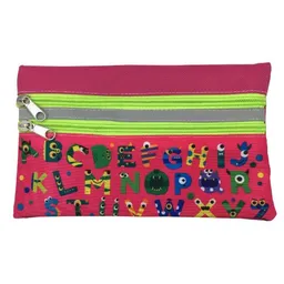 Cartuchera Económica Estampada De 2 Cierres - Abeceadrio