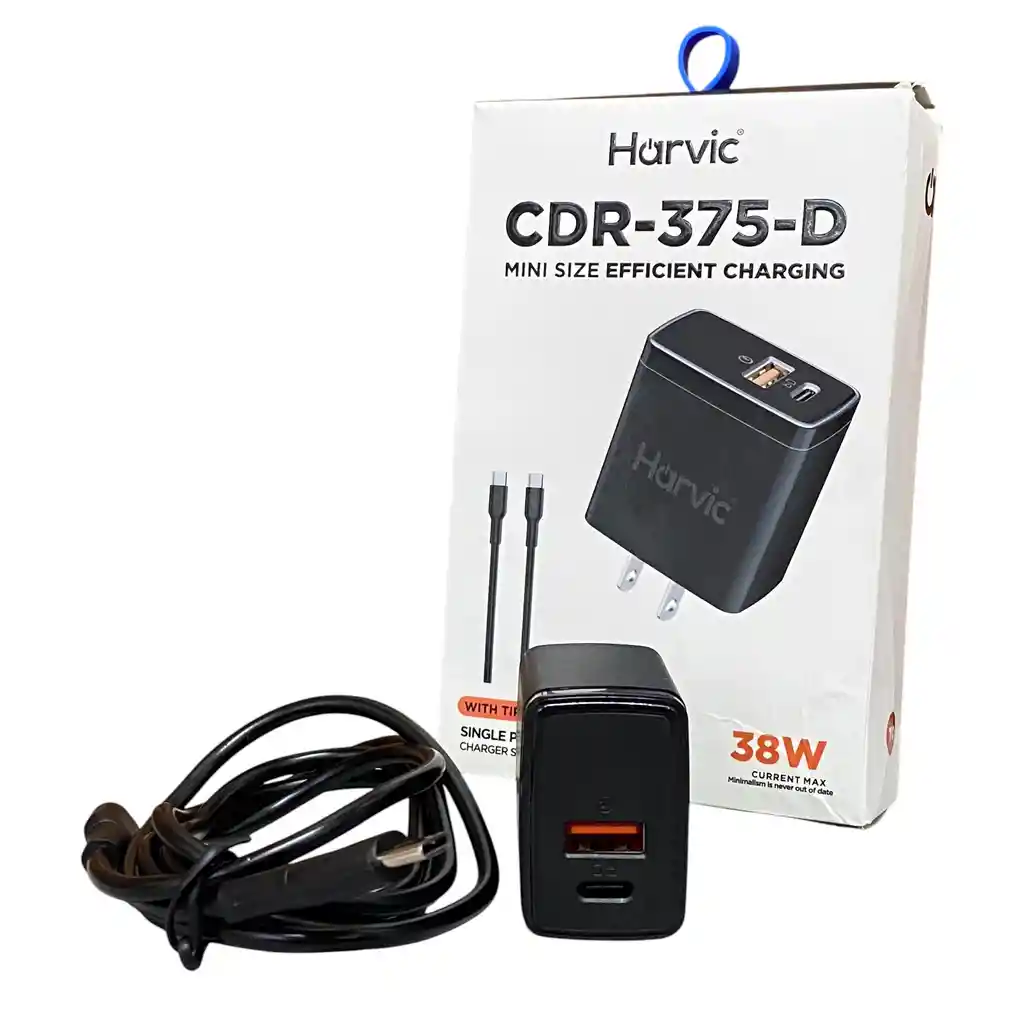 Cargador Harvic Tipo C De 38w