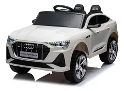 Carro Montable Audi E-tron Sportback 12v Sonidos Luces Blanco Niños