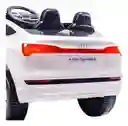Carro Montable Audi E-tron Sportback 12v Sonidos Luces Blanco Niños