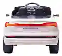 Carro Montable Audi E-tron Sportback 12v Sonidos Luces Blanco Niños