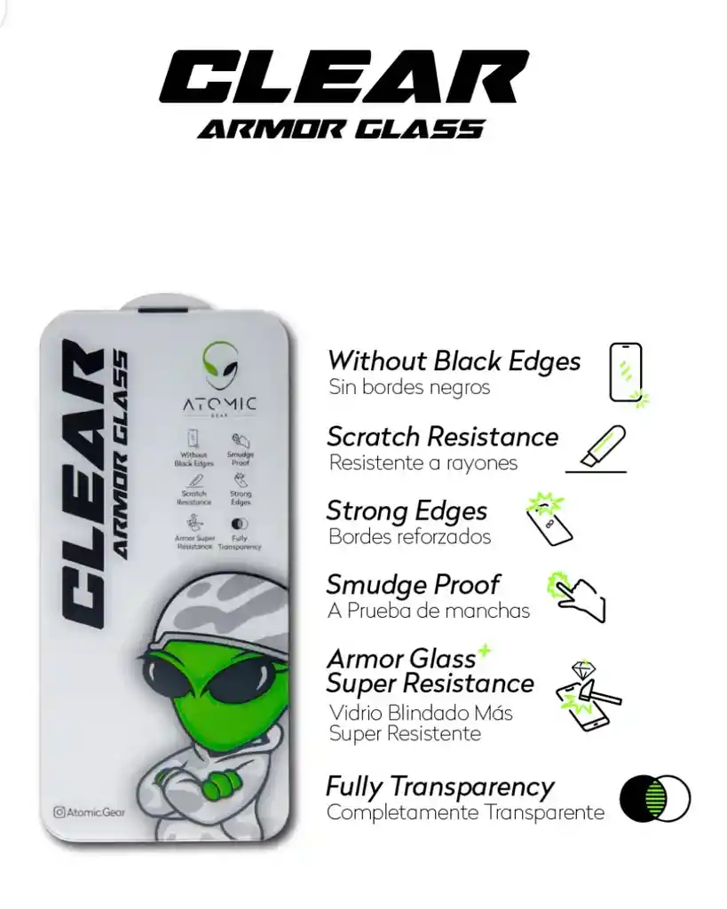 Vidrio Super Blindado Clear Glass Iphone 17 Pro
