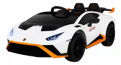 Carro Montable Lamborghini Huracán 12v Blanco Para Niños