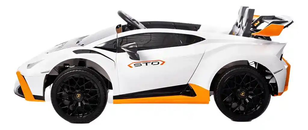 Carro Montable Lamborghini Huracán 12v Blanco Para Niños