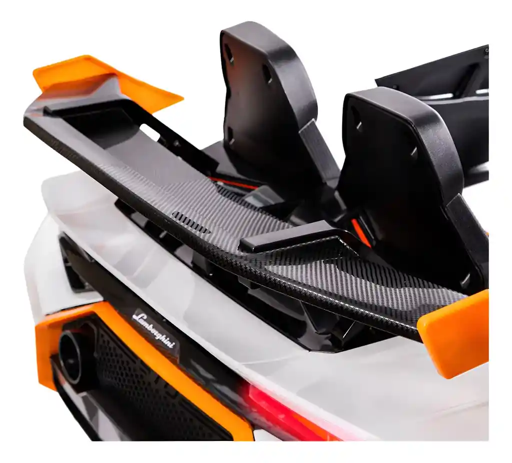 Carro Montable Lamborghini Huracán 12v Blanco Para Niños