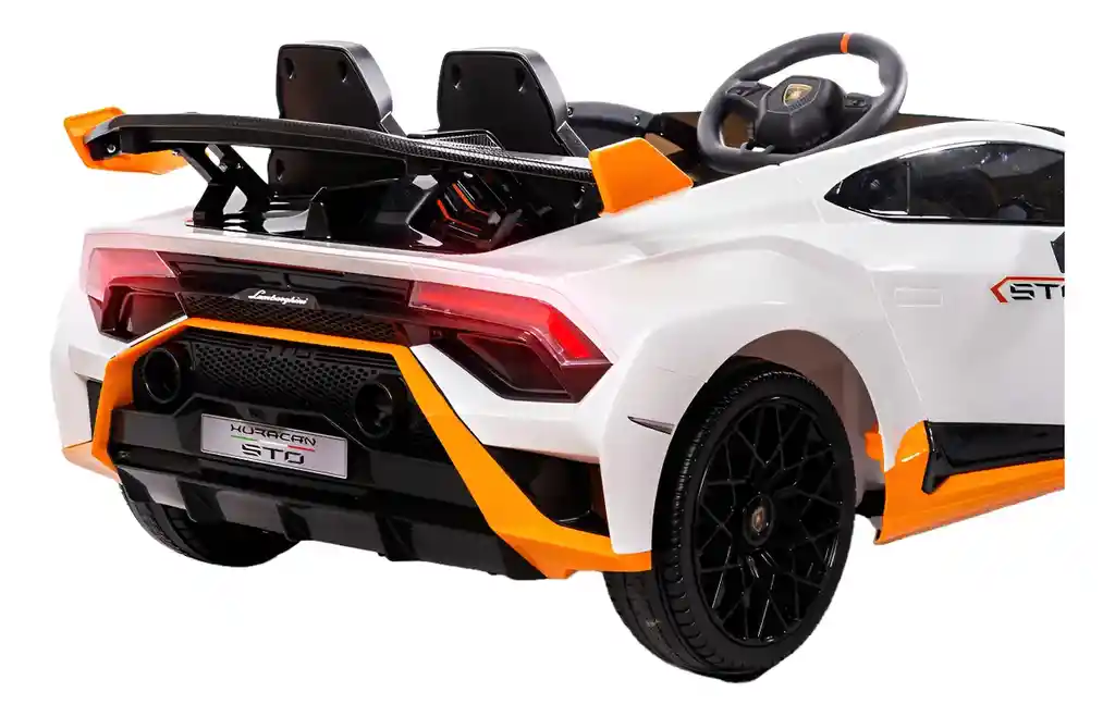 Carro Montable Lamborghini Huracán 12v Blanco Para Niños