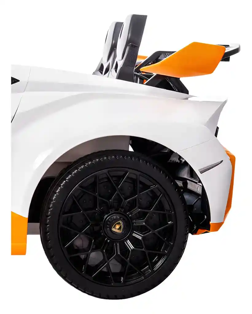Carro Montable Lamborghini Huracán 12v Blanco Para Niños