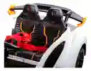 Carro Montable Lamborghini Huracán 12v Blanco Para Niños