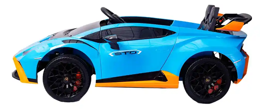 Carro Montable Lamborghini Huracán 12v Azul Para Niños