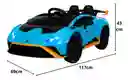 Carro Montable Lamborghini Huracán 12v Azul Para Niños