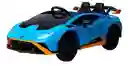 Carro Montable Lamborghini Huracán 12v Azul Para Niños