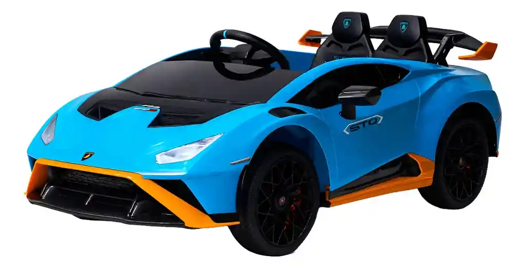 Carro Montable Lamborghini Huracán 12v Azul Para Niños