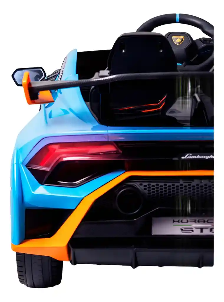 Carro Montable Lamborghini Huracán 12v Azul Para Niños