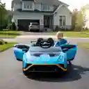 Carro Montable Lamborghini Huracán 12v Azul Para Niños
