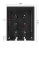 Closet Ropero Armable 3 Puertas Organizador Portatil Color Color Negro