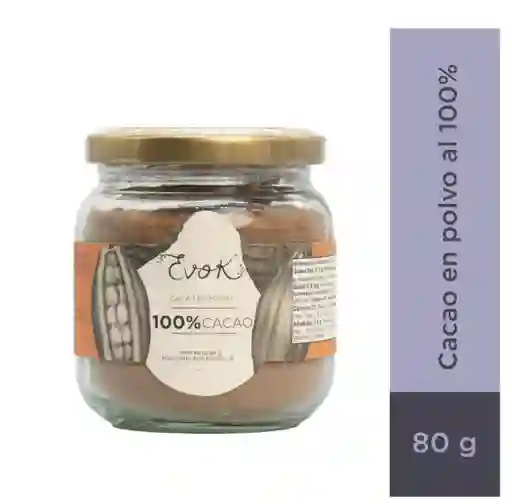 Cacao En Polvo 100% 80g