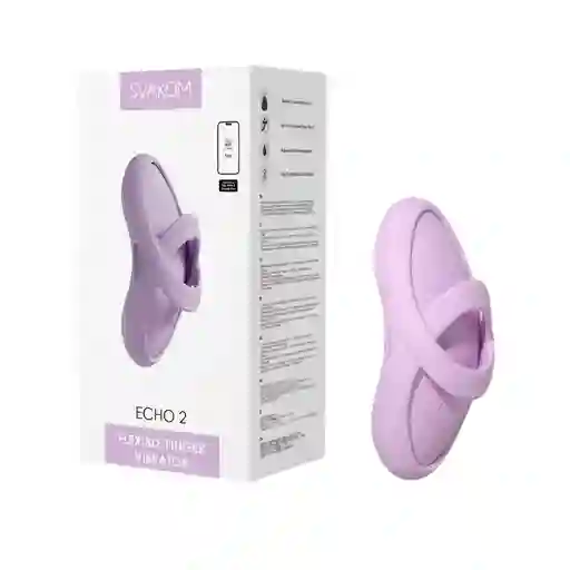 Vibrador De Dedo Echo 2 Lila Svakom