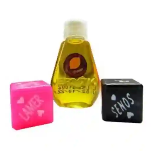 Lubricante Caliente En Aceite Erotic 13ml Con Dados