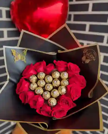 Bouquet Corazon De Chocolate