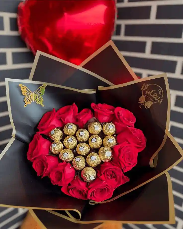 Bouquet Corazon De Chocolate