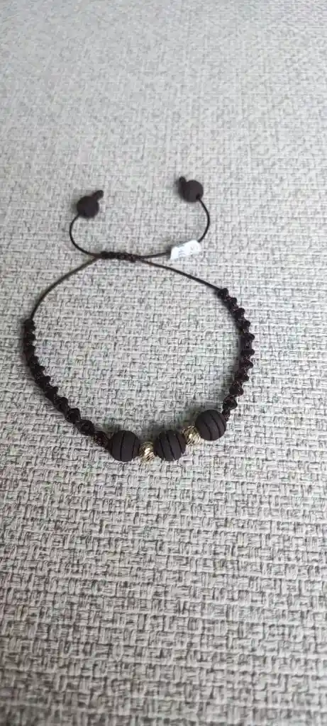 Manilla Cafe Con Neopreno 2 Bolas Diam De 5mm