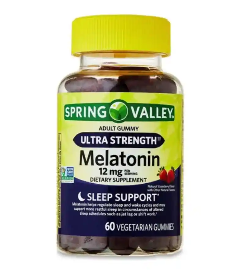Melatonina Gomas 12 Mg Spring Valley