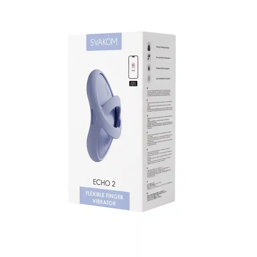 Vibrador De Dedo Echo 2 Azul Svakom