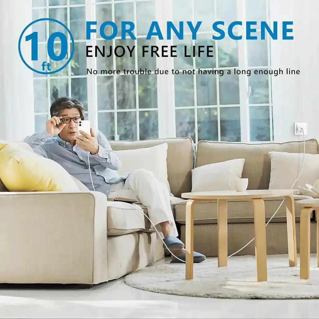 Cargador De Iphone 15 16 Carga Rápida Chip Mfi Cable Tipo C A Tipo C Usb