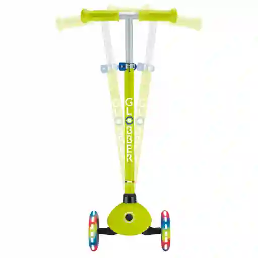 Patineta Primo Verde/azul Con Luces Led Globber