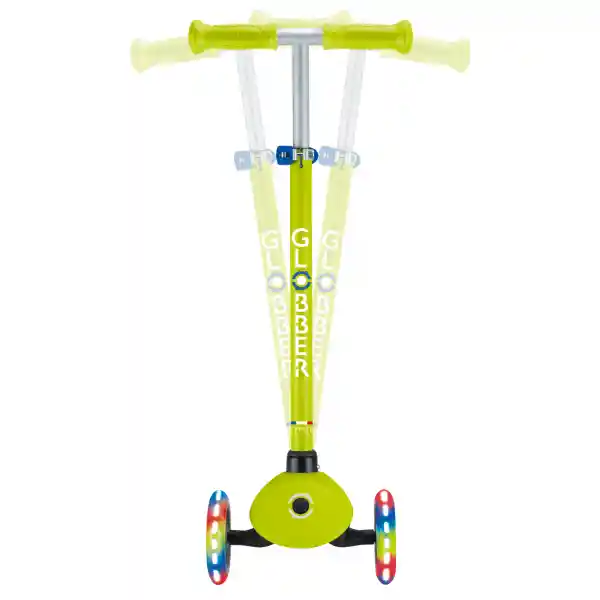 Patineta Primo Verde/azul Con Luces Led Globber