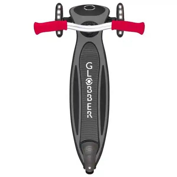 Master Light Black Red Patineta Con Luces Roja Y Negro