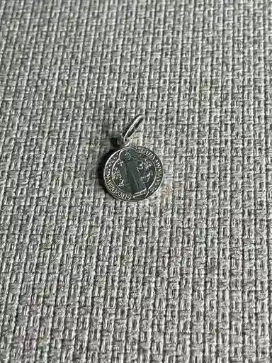 Dije De Collar De San Benito Plata 925