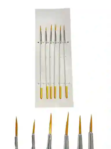 Set Pinceles # 0 X 6 Und Delineador