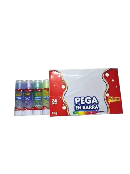 Pegante Barra 25 Gramos De Colores Eterna