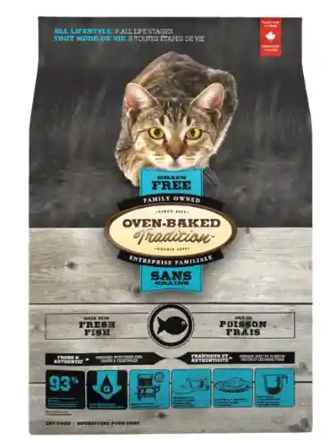 Oven Baked Tradition Pescado Libre De Grano Para Gato 2.27 Kg